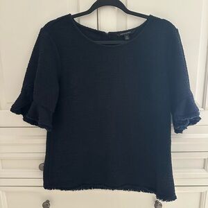 Banana Republic Midnight Textured Blouse medium